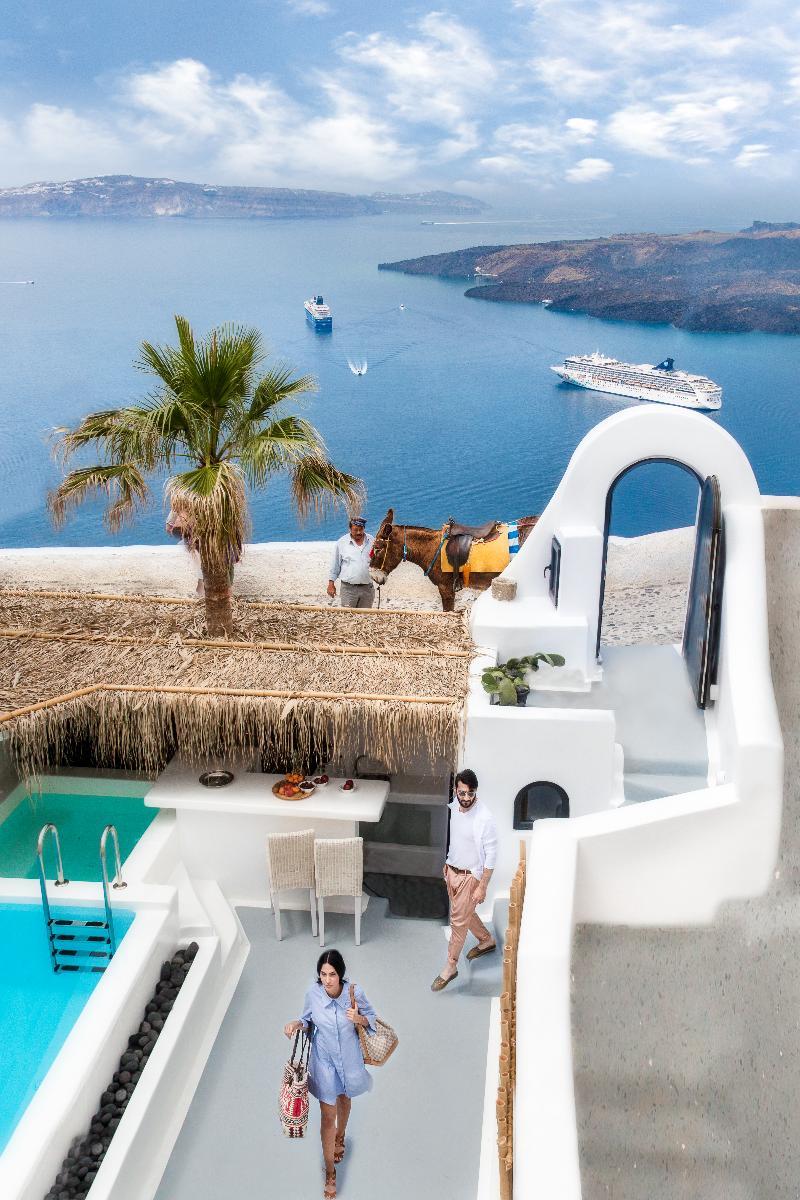 Opera Mansion Santorini Villa Fira  Ngoại thất bức ảnh